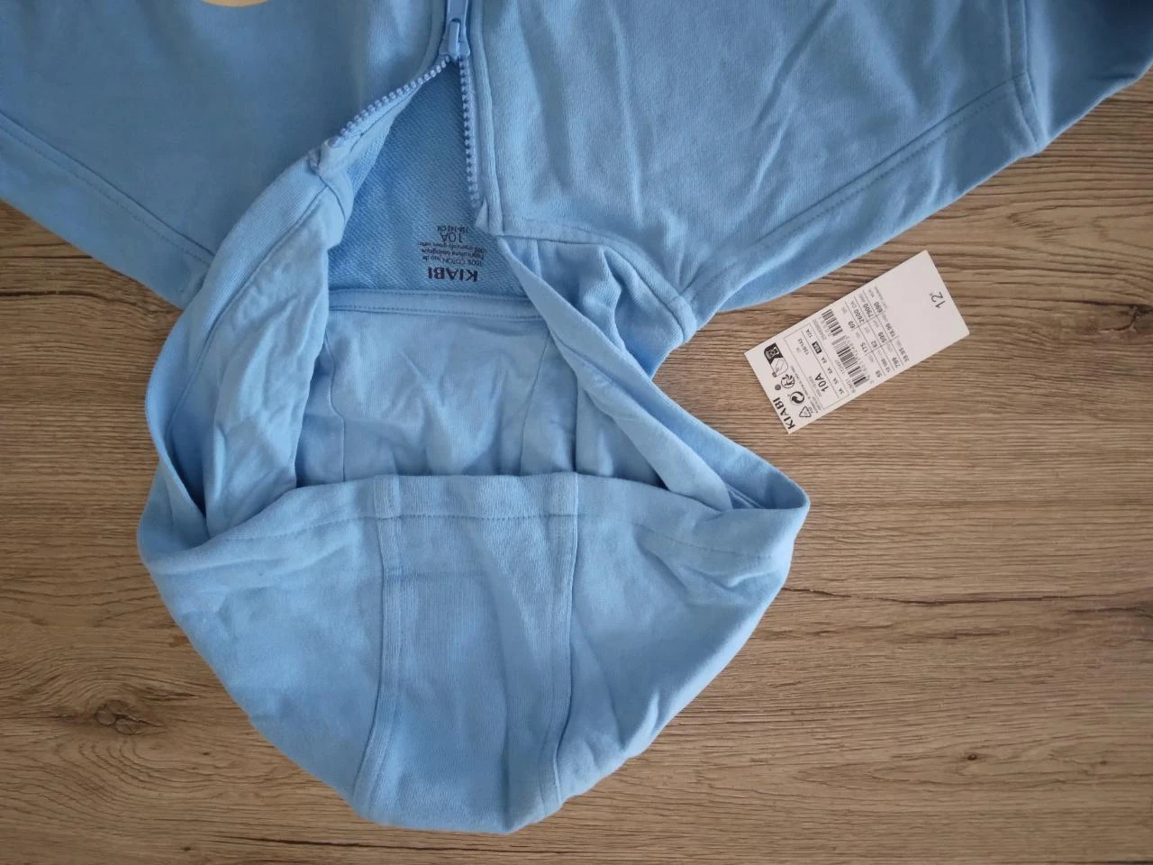 Hooded zip-up sweatshirt 10 years old new – photo 2